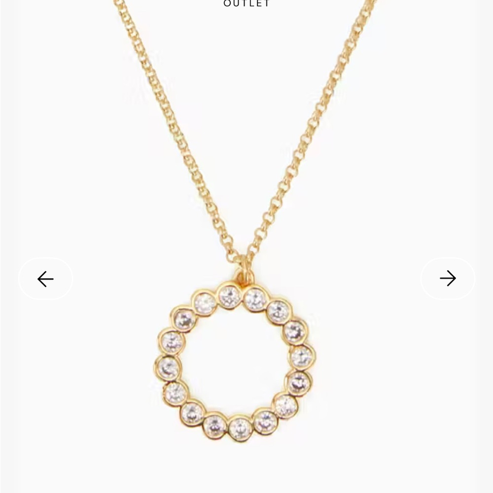 Kate Spade Gold Circle Pendant Necklace